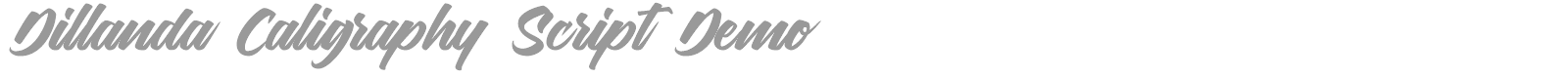 Dillanda Caligraphy Script font preview